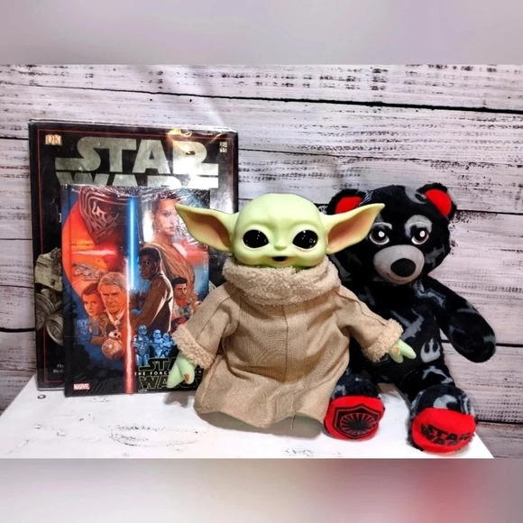 Star Wars Bundle Grogu, Books, Build A Bear Collectors Set 6 Items